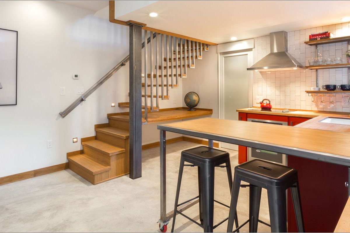 Modern ADU kitchen and living interior – Mister ADU